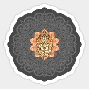 Ganesh Mandala Design Sticker